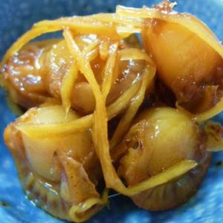 ベビーホタテのしょうが煮 レシピ 作り方 By かもめのタマゴ 楽天レシピ